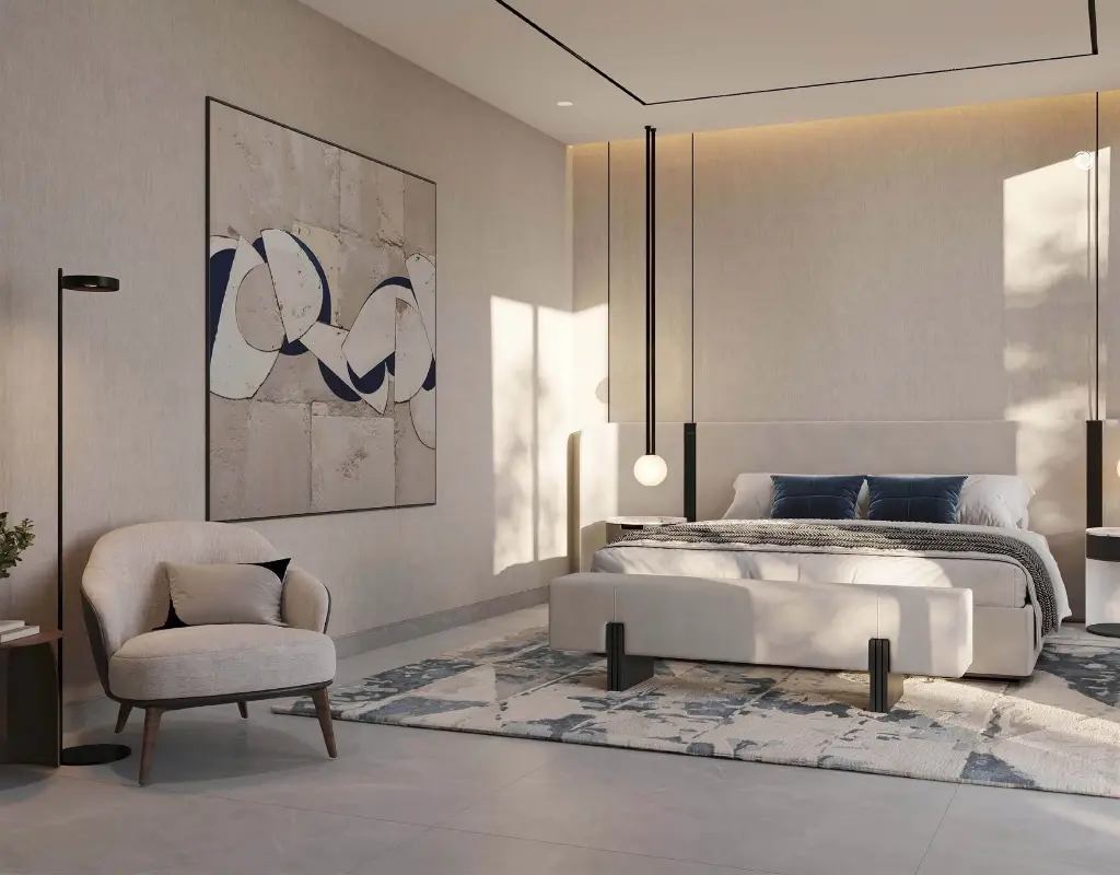 wasl Jumeirah Golf Estates villa front bed room