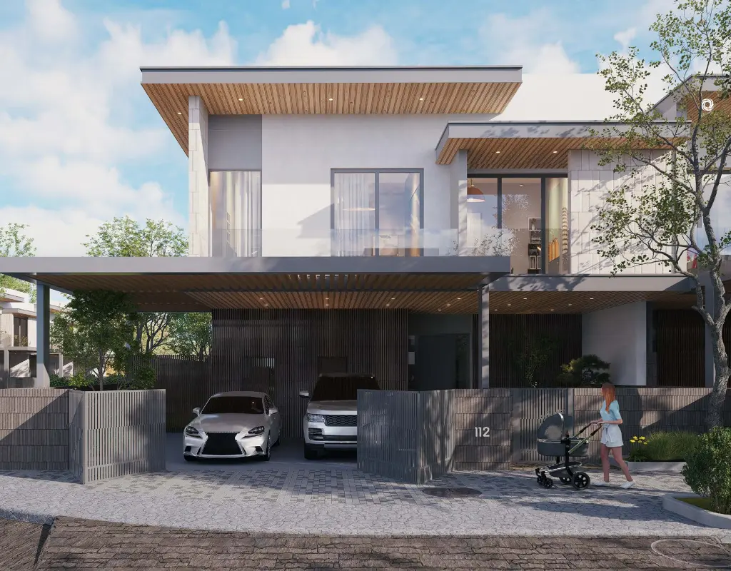 wasl Jumeirah Golf Estates villa front